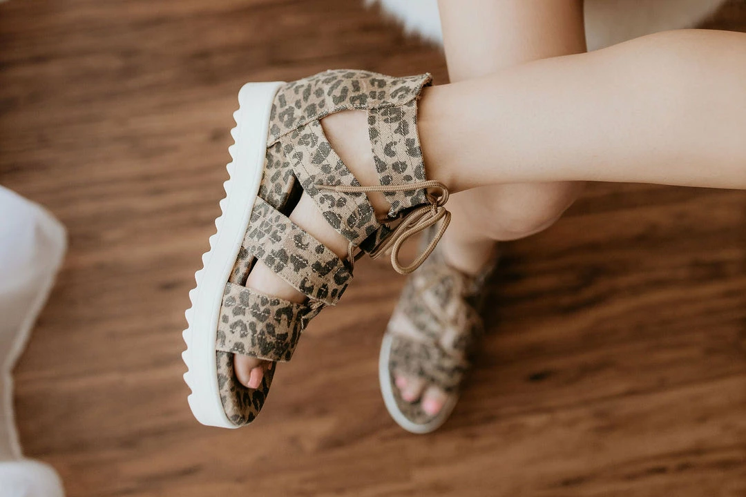 Apparel Very G Big Top Sandals In Leopard 4 Apparel Very G Big Top Sandals In Leopard