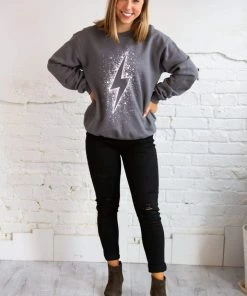 Blume + Co Lighting Splash Graphic Sweatshirt