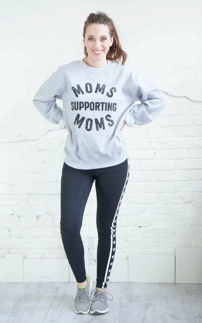 Blume + Co Moms Supporting Moms Graphic Sweatshirt 3 Blume + Co Moms Supporting Moms Graphic Sweatshirt