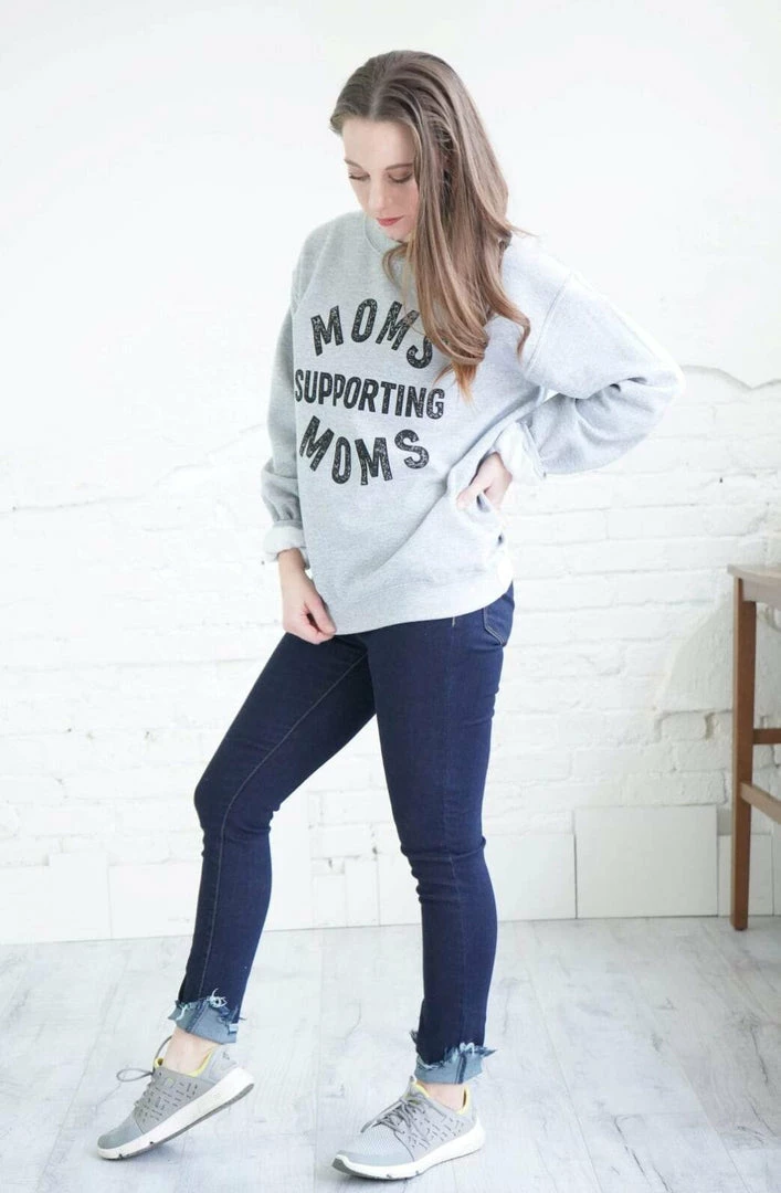Blume + Co Moms Supporting Moms Graphic Sweatshirt 6 Blume + Co Moms Supporting Moms Graphic Sweatshirt