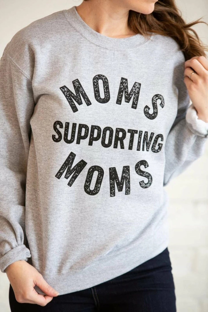 Blume + Co Moms Supporting Moms Graphic Sweatshirt 2 Blume + Co Moms Supporting Moms Graphic Sweatshirt