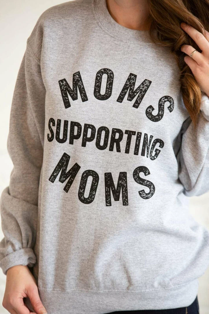 Blume + Co Moms Supporting Moms Graphic Sweatshirt 1 Blume + Co Moms Supporting Moms Graphic Sweatshirt