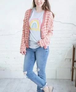 Blume + Co Grateful Rainbow Graphic Tee