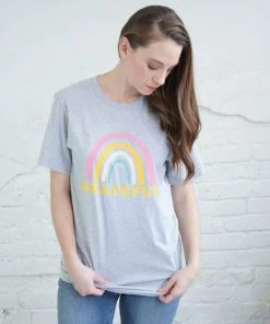 Blume + Co Grateful Rainbow Graphic Tee