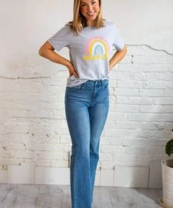 Blume + Co Grateful Rainbow Graphic Tee