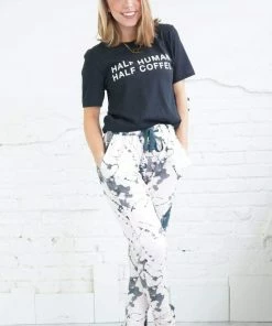 Blume + Co. Tops Half Human, Half Coffee Graphic Tee