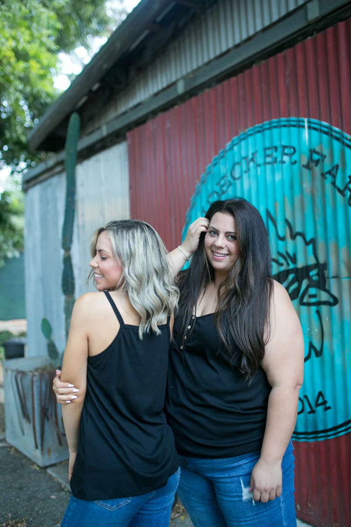 Boutique Simplified Heart & Soul Tank In Black 5 Boutique Simplified Heart & Soul Tank In Black