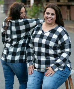 Boutique Simplified Mad About Plaid Pullover - Ivory