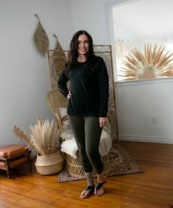 Boutique Simplified Hint Of Lace Pullover