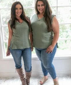 Boutique Simplified Olive You Sweater Tank 9 Boutique Simplified Olive You Sweater Tank