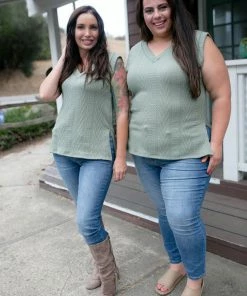 Boutique Simplified Olive You Sweater Tank 8 Boutique Simplified Olive You Sweater Tank