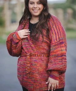 Boutique Simplified Soul On Fire Knit Cardigan