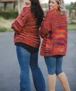 Boutique Simplified Soul On Fire Knit Cardigan