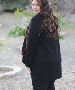 Boutique Simplified Cascading Hearts Cardigan