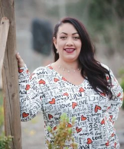 Boutique Simplified Fall In Love Long Sleeve Top