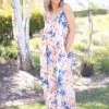 Boutique Simplified Beachy Florals Maxi