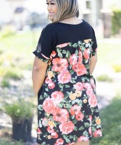Boutique Simplified Apparel Double Take Short Sleeve Dress