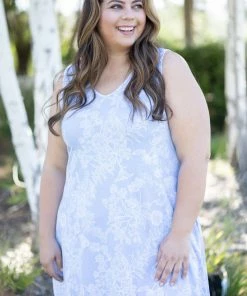 Boutique Simplified Softly Spoken Swing Dress