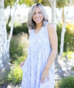 Boutique Simplified Softly Spoken Swing Dress