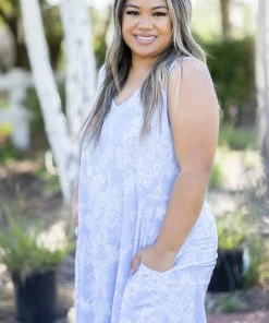 Boutique Simplified Softly Spoken Swing Dress