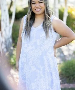 Boutique Simplified Softly Spoken Swing Dress