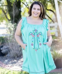Boutique Simplified Fiesta Island Summer Dress Apparel