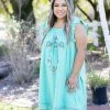 Boutique Simplified Fiesta Island Summer Dress Apparel