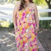 Boutique Simplified Floral Jubilee Maxi Dress Apparel