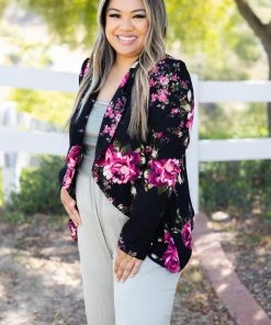 Boutique Simplified Blazer Of Glory - Rose 9 Boutique Simplified Blazer Of Glory - Rose