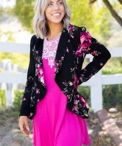 Boutique Simplified Blazer Of Glory - Rose 13 Boutique Simplified Blazer Of Glory - Rose