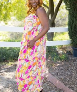 Boutique Simplified Floral Jubilee Maxi Dress Apparel