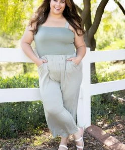 Boutique Simplified Dusty Sage Smocked Jumper Apparel 8 Boutique Simplified Dusty Sage Smocked Jumper Apparel