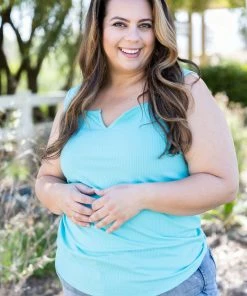 Boutique Simplified Glam Doll Tank In Mint Apparel