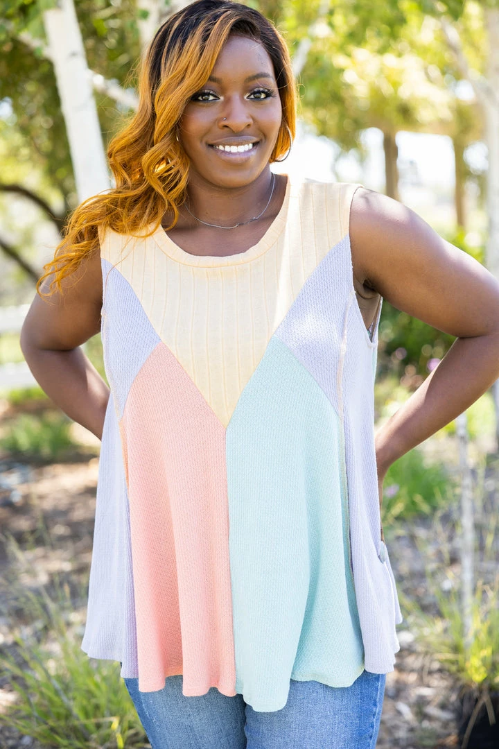 Boutique Simplified Apparel Joyous Jamboree Sleeveless Top 1 Boutique Simplified Apparel Joyous Jamboree Sleeveless Top