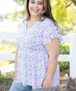 Boutique Simplified Apparel Whimsical Ruffle Sleeve