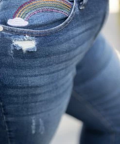 Boutique Simplified Over The Rainbow Judy Blue Crops