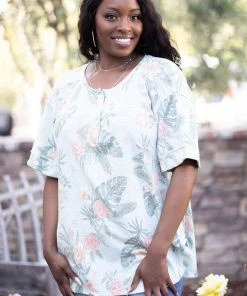 Boutique Simplified Forever In Paradise Short Sleeve Tunic 7 Boutique Simplified Forever In Paradise Short Sleeve Tunic