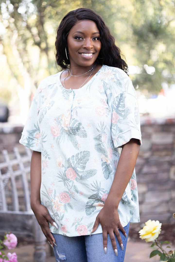 Boutique Simplified Forever In Paradise Short Sleeve Tunic 4 Boutique Simplified Forever In Paradise Short Sleeve Tunic