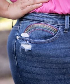 Boutique Simplified Over The Rainbow Judy Blue Crops 21 Boutique Simplified Over The Rainbow Judy Blue Crops