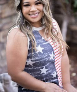 Boutique Simplified Apparel Miss Red White & Blue