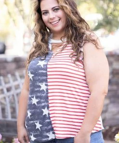 Boutique Simplified Apparel Miss Red White & Blue