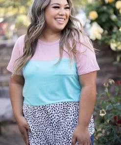 Boutique Simplified Simply Irresistible Colorblock Top