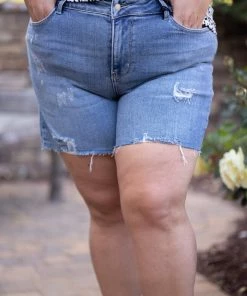 Boutique Simplified California Love Judy Blue Cut Off Shorts Apparel