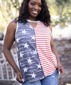 Boutique Simplified Apparel Miss Red White & Blue