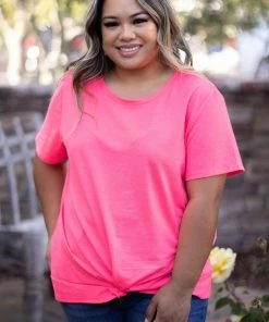 Boutique Simplified Hot Pink Dreams With A Twist Apparel