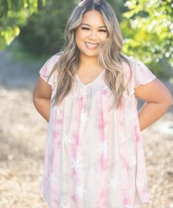 Boutique Simplified Thank My Lucky Stars Ruffle Sleeve