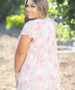 Boutique Simplified Thank My Lucky Stars Ruffle Sleeve