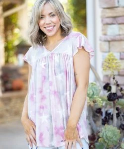 Boutique Simplified Thank My Lucky Stars Ruffle Sleeve