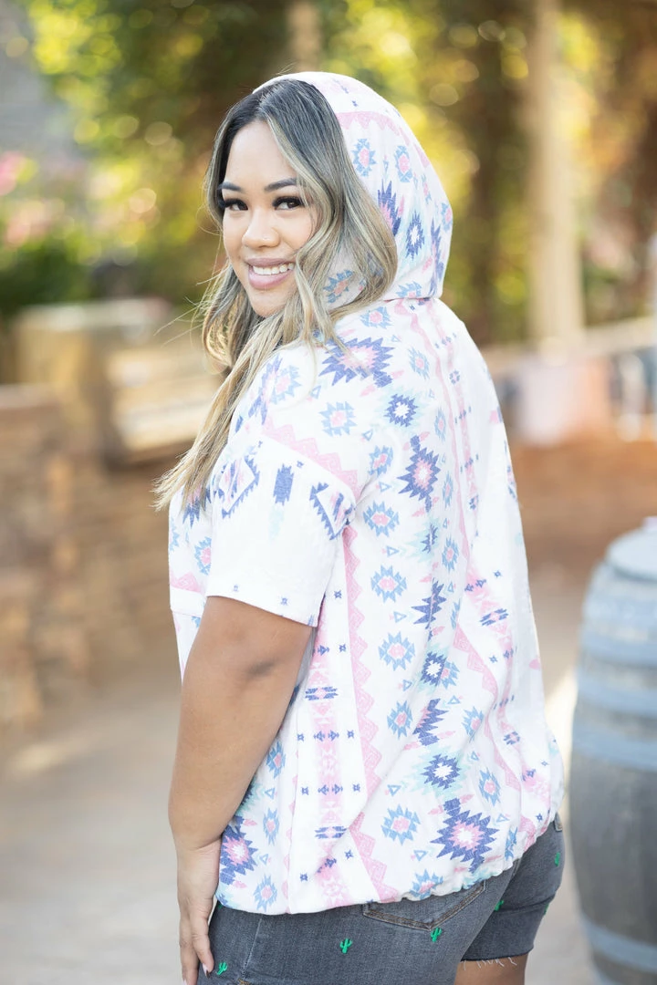 Boutique Simplified Apparel No Reins Short Sleeve Hoodie 2 Boutique Simplified Apparel No Reins Short Sleeve Hoodie