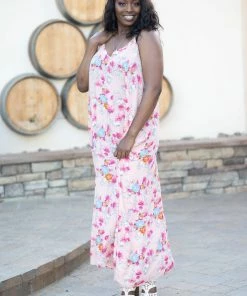 Boutique Simplified Apparel Simply Stunning Dusty Pink Maxi